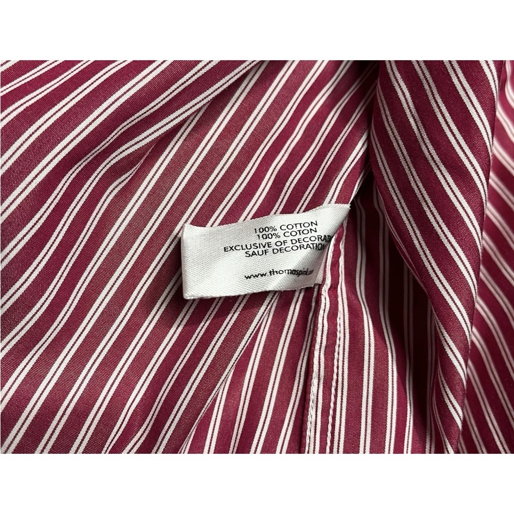 Thomas Pink Men’s Long Sleeve Button Up Striped Casual Shirt Size XL - Picture 5 of 5